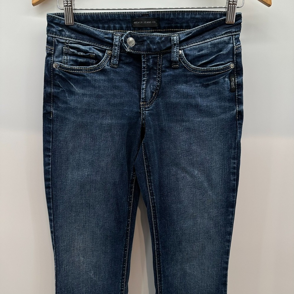 Silver Jeans Co. Tuesday Slim‎ Bootcut Jeans Womens 26x31 Blue Denim Low Rise